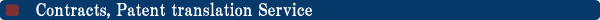 Contracts, Patent translation Service